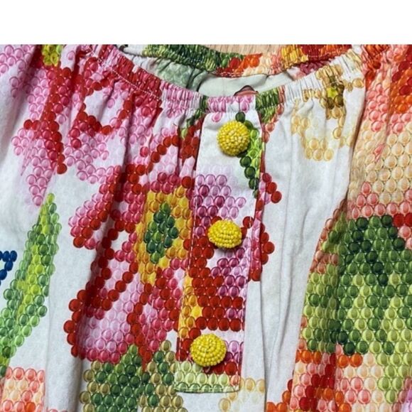 Farm Rio colorful tropical printed Macie Tiered Maxi Dress size medium - Picture 3 of 11